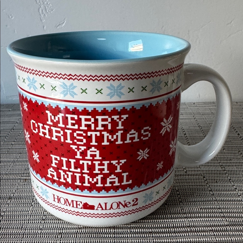 Christmas Home Alone 2 Christmas Mug. Merry Christmas Ya Filthy Animals.